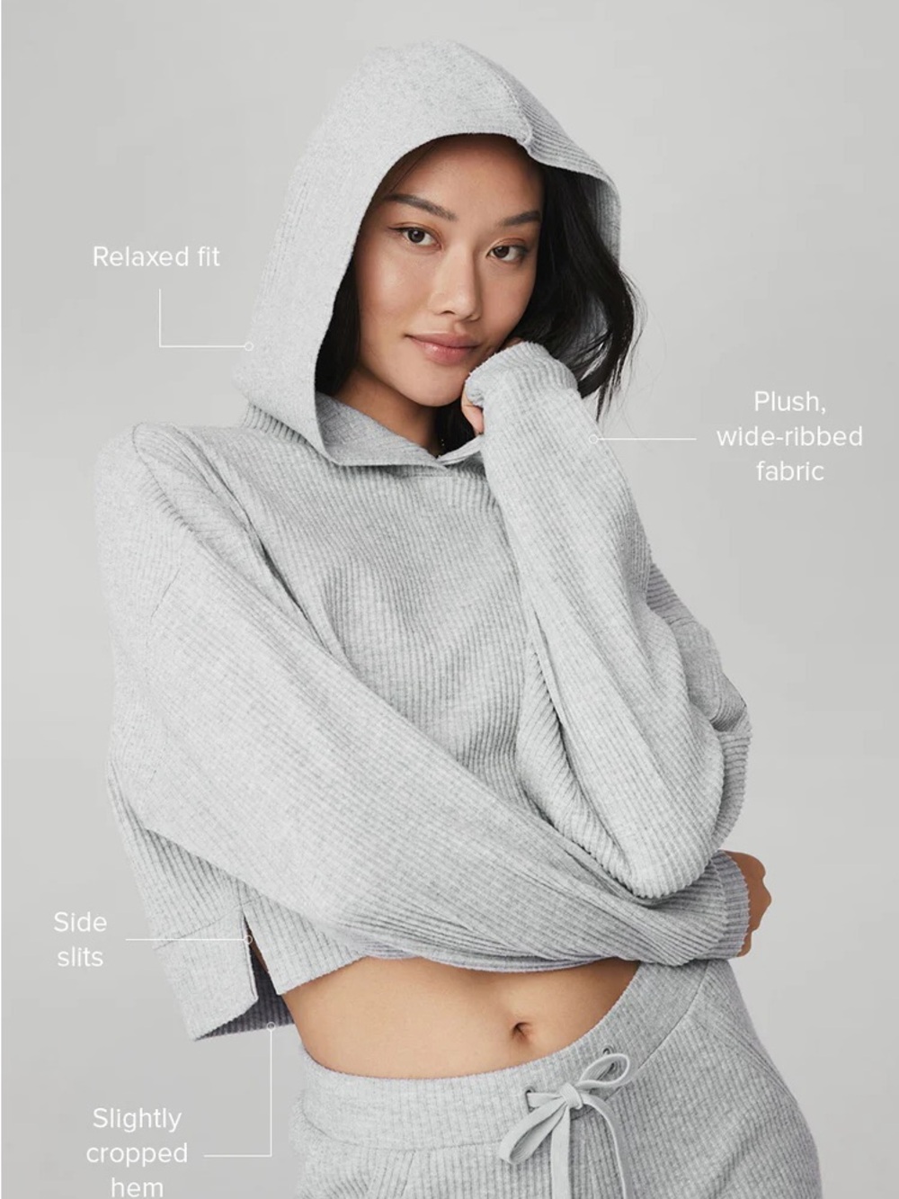 Alo Yoga muse hoodie grey XS